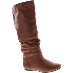 Qupid Neo-144B Cognac PU Womens boots 8.5 NEW
